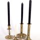 Brass candle holder dish