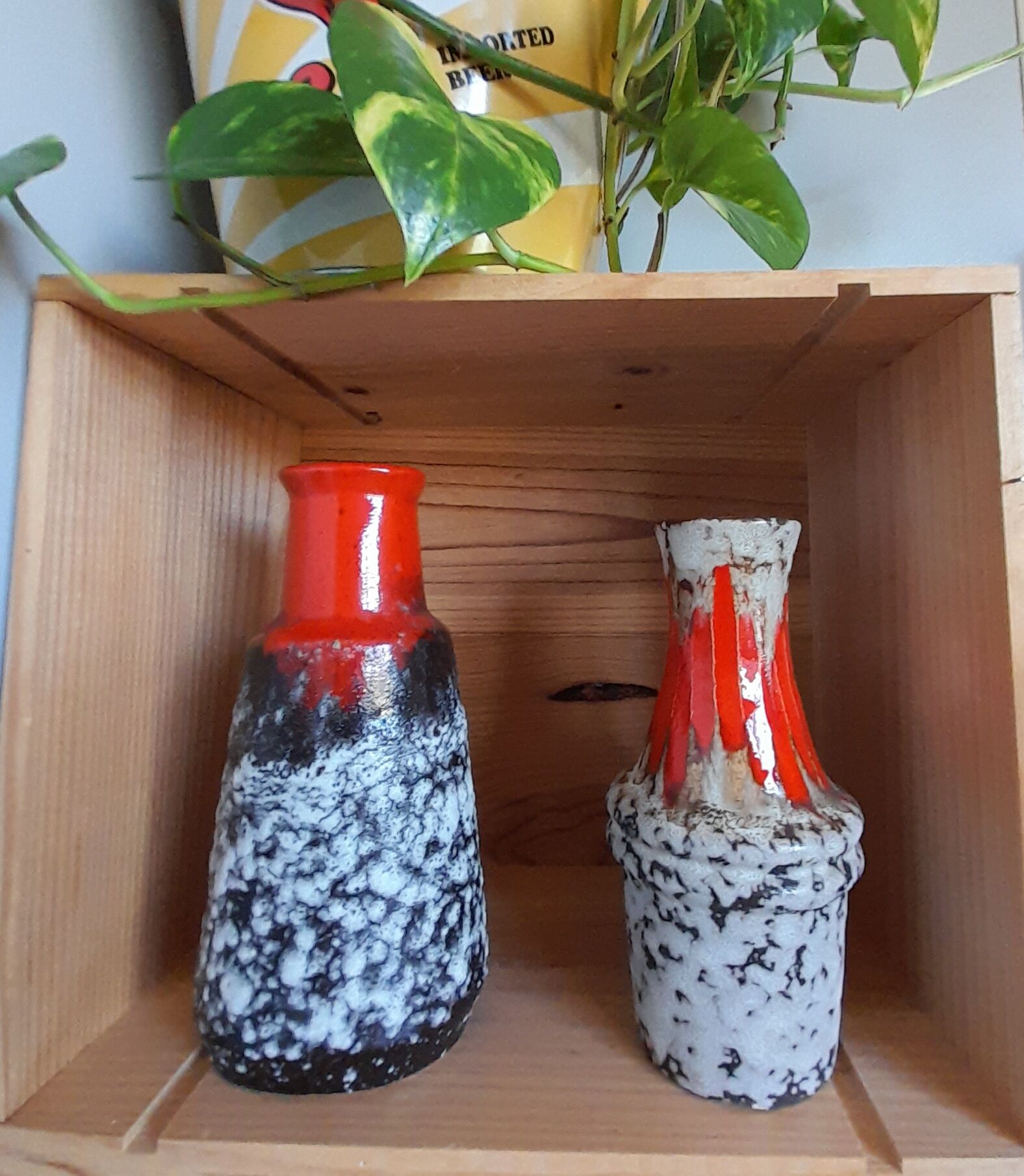 Vases by scheurich west germany,60s