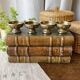 4 small bronze cups