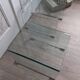 Pair of glass bedside tables or sofa tips
