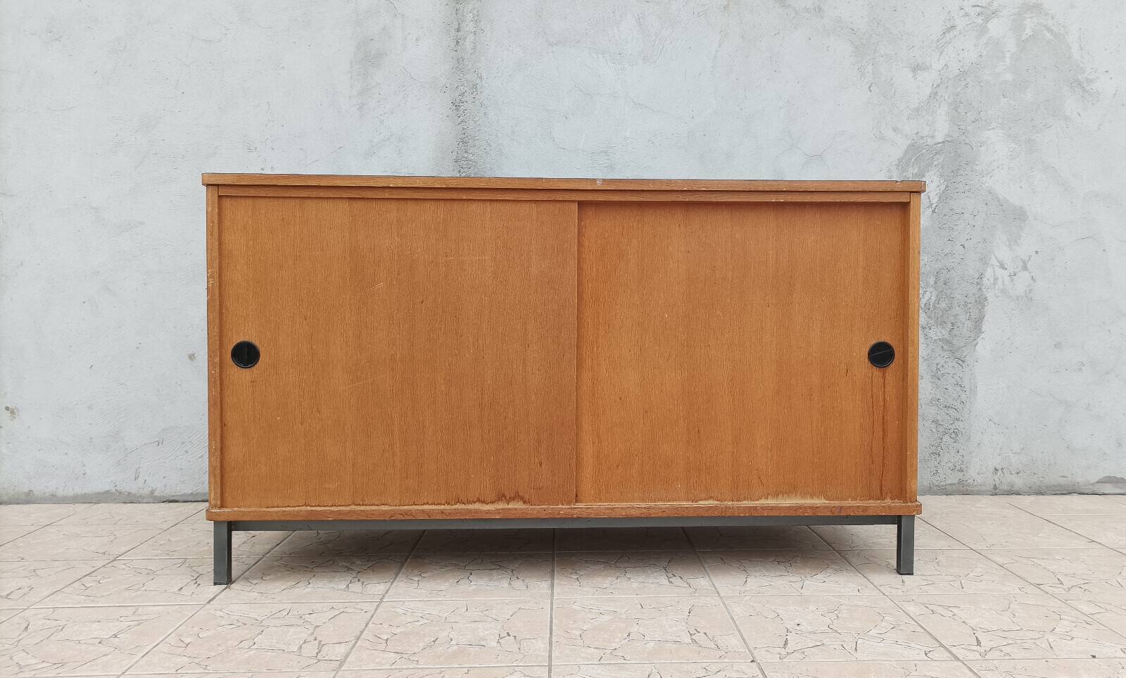Enfilade vintage buffet d'école en chêne