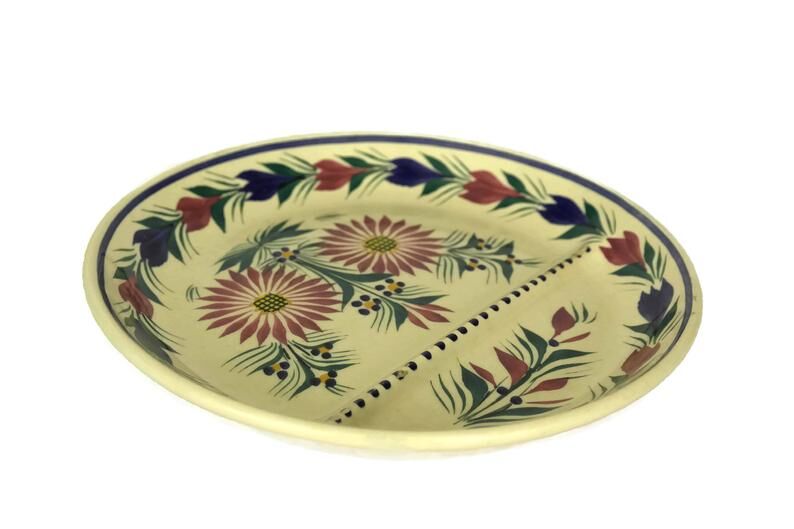 Quimper pottery asparagus plate