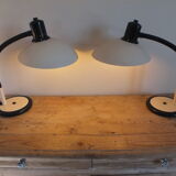 2 lampes flexibles orientables Aluminor années 80
