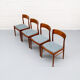 Set of 4 Henning Kjaernulf dining chairs