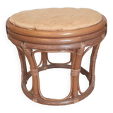 Bamboo and rattan stool