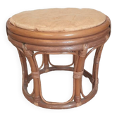 Bamboo and rattan stool