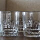 4 cut crystal whisky glasses