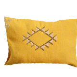 Moroccan cactus silk pillow