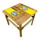Roger Capron coffee table in ceramic and rattan, fish model