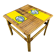 Roger Capron coffee table in ceramic and rattan, fish model