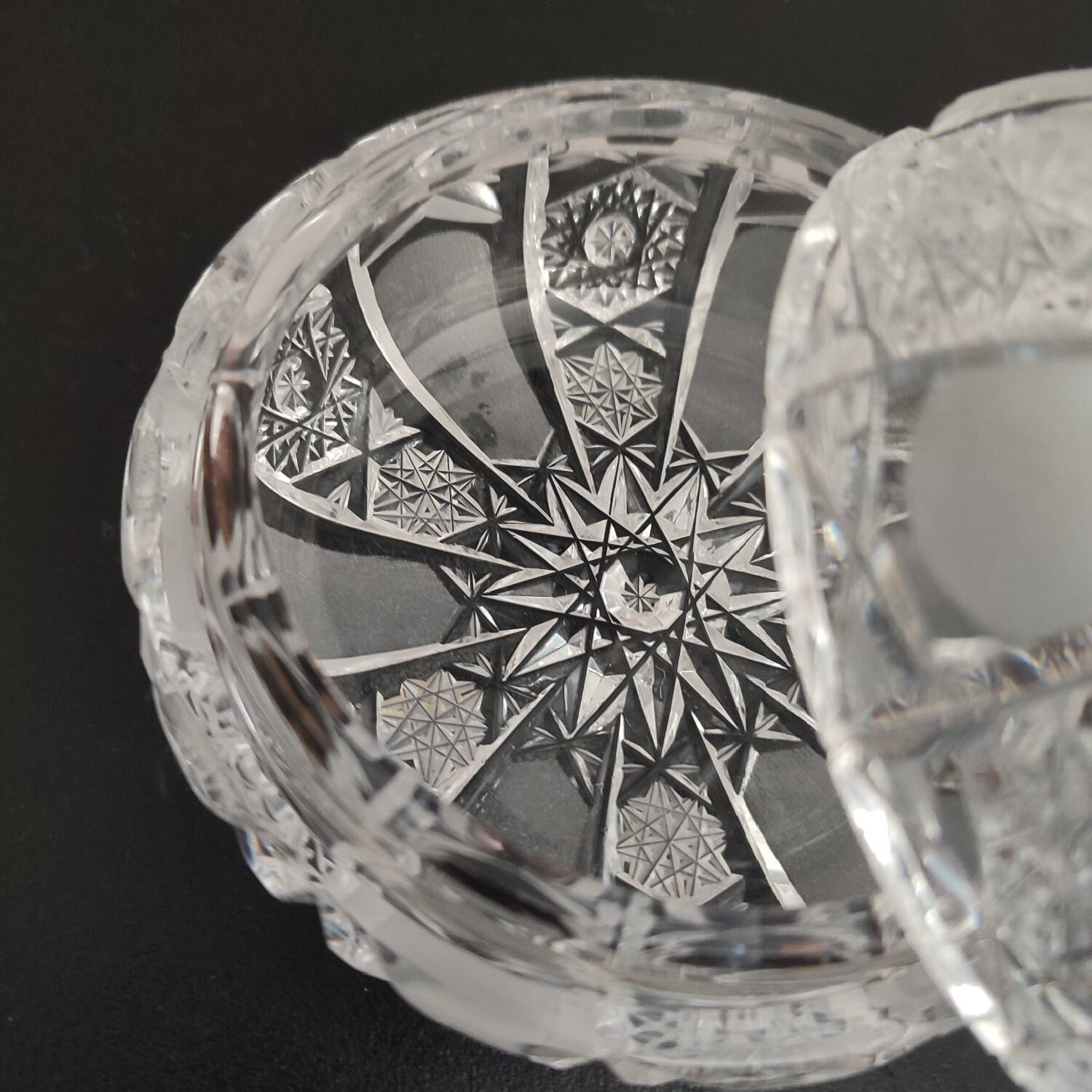 Vintage Arques crystal sugar bowl