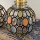 Paire d’appliques vintage en verre ciselé électrifiées à neuf