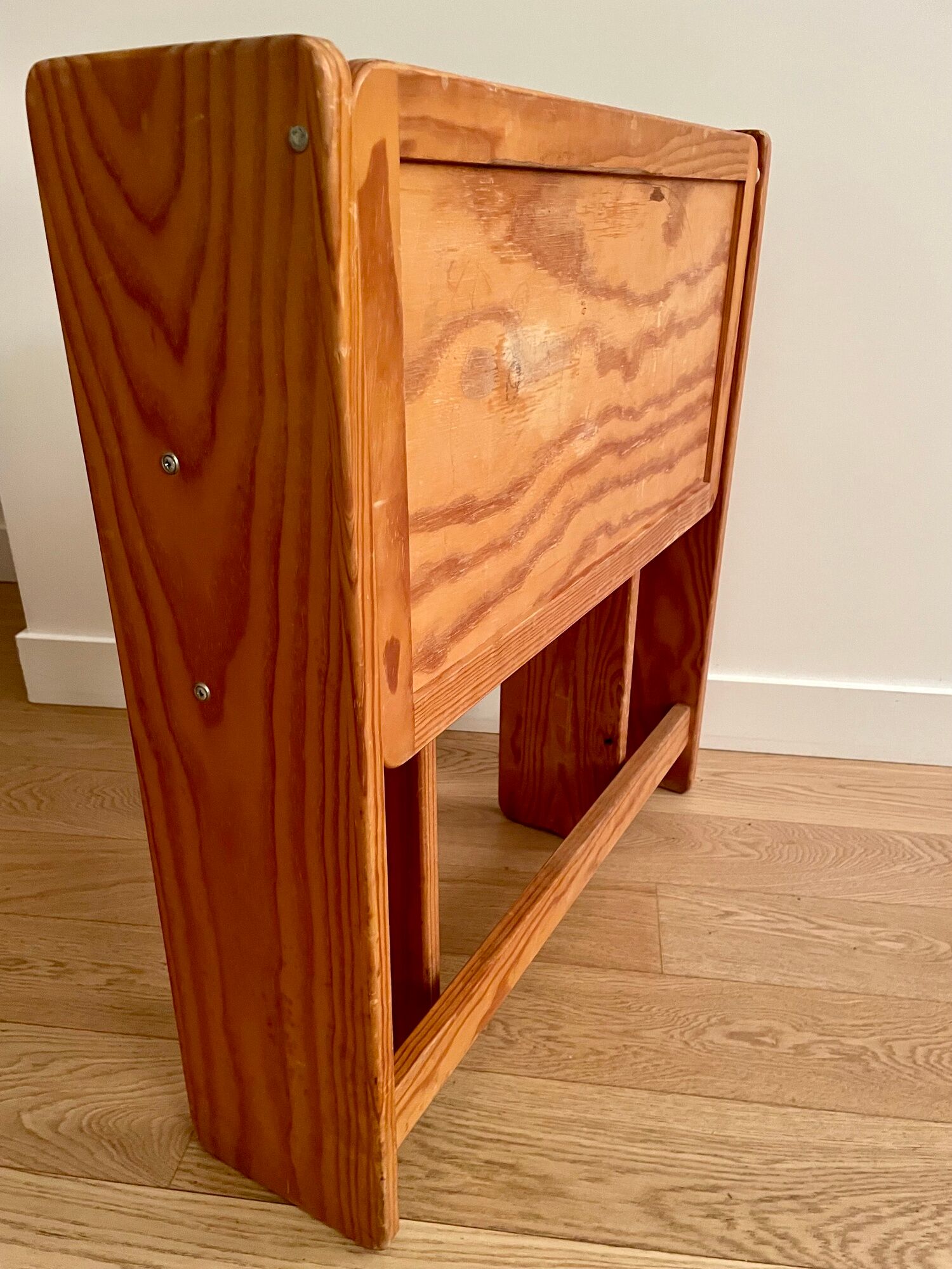 Design desk in folding wood for children Trama 1970 vintage