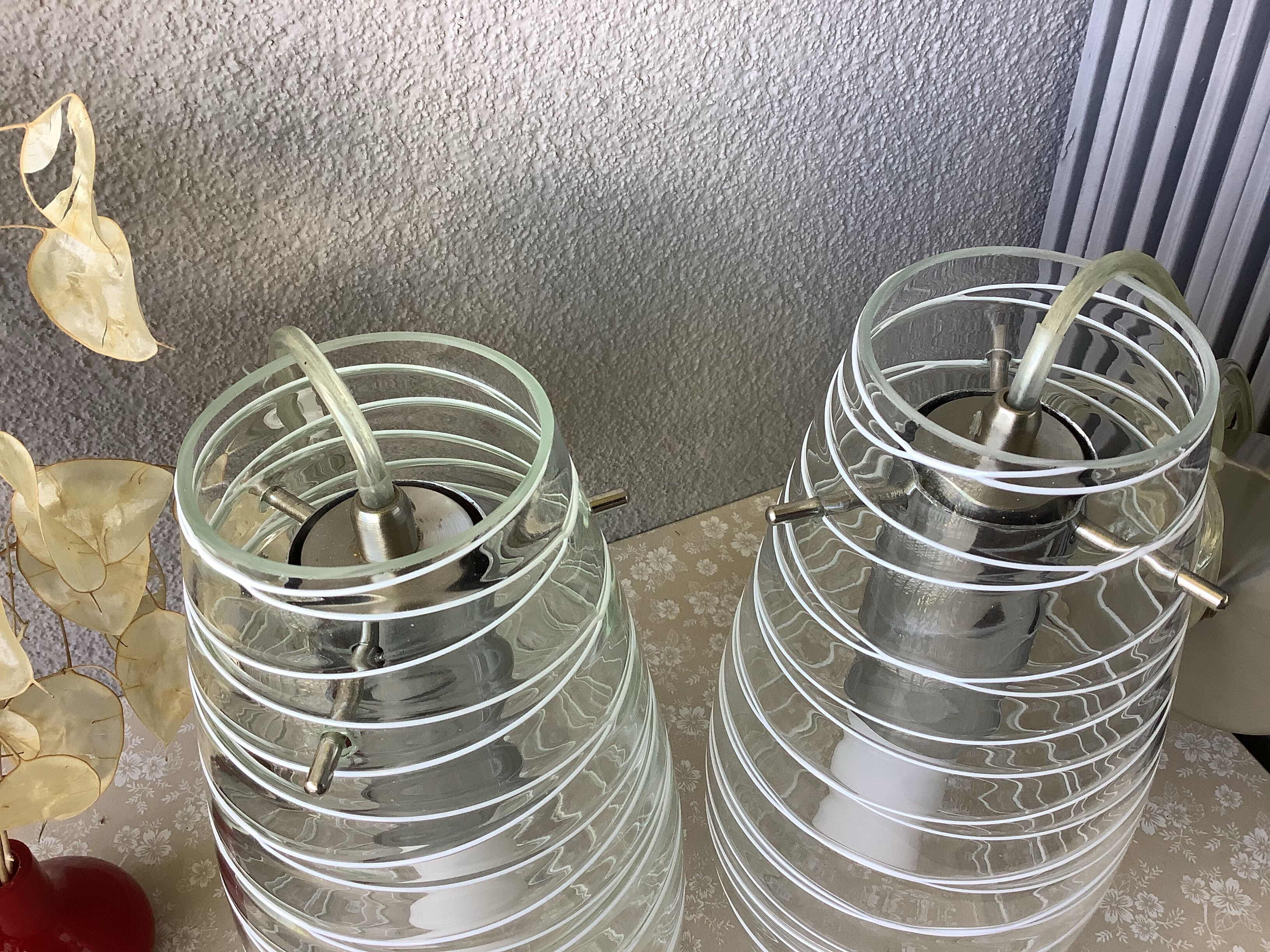 Suspensions en verre soufflés Paulmann 80'