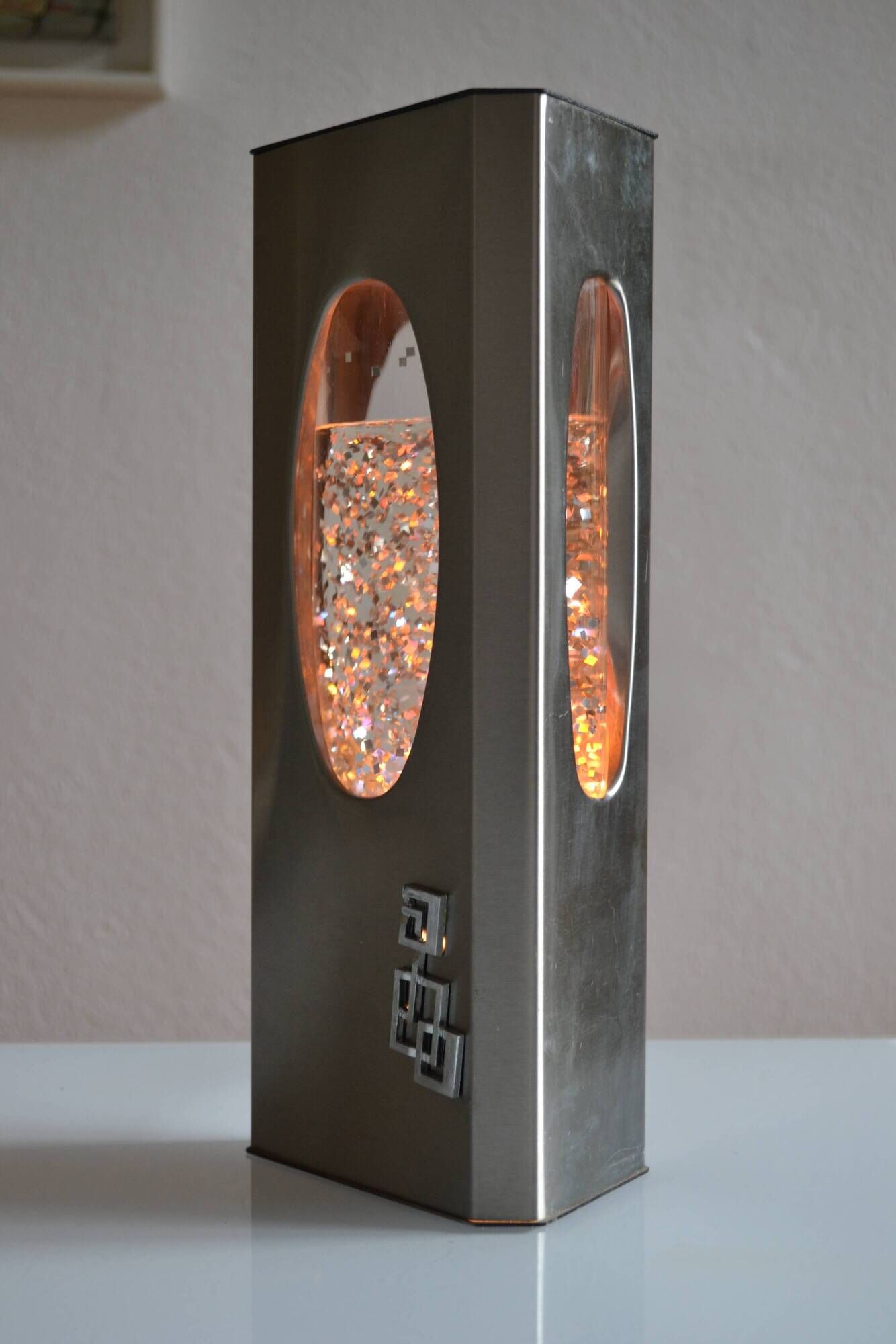 Vintage Space Age Psychedelic 70s 1970s Glitter Lamp