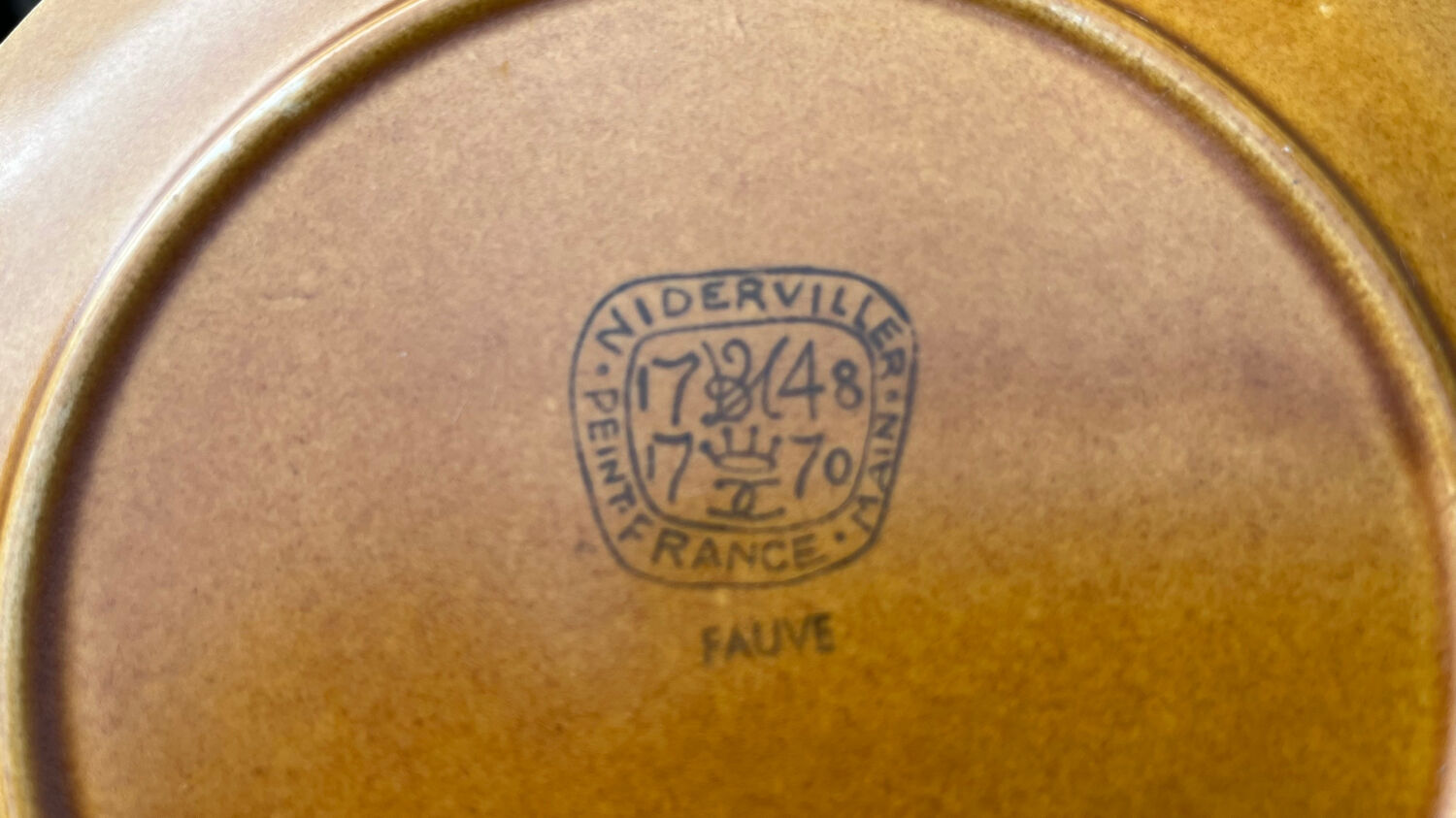Lot of 5 dessert plates Niderviller 1950