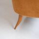 Canapé Paradise with orange fabric upholstery by Kerstin Hörlin-Holmqvist