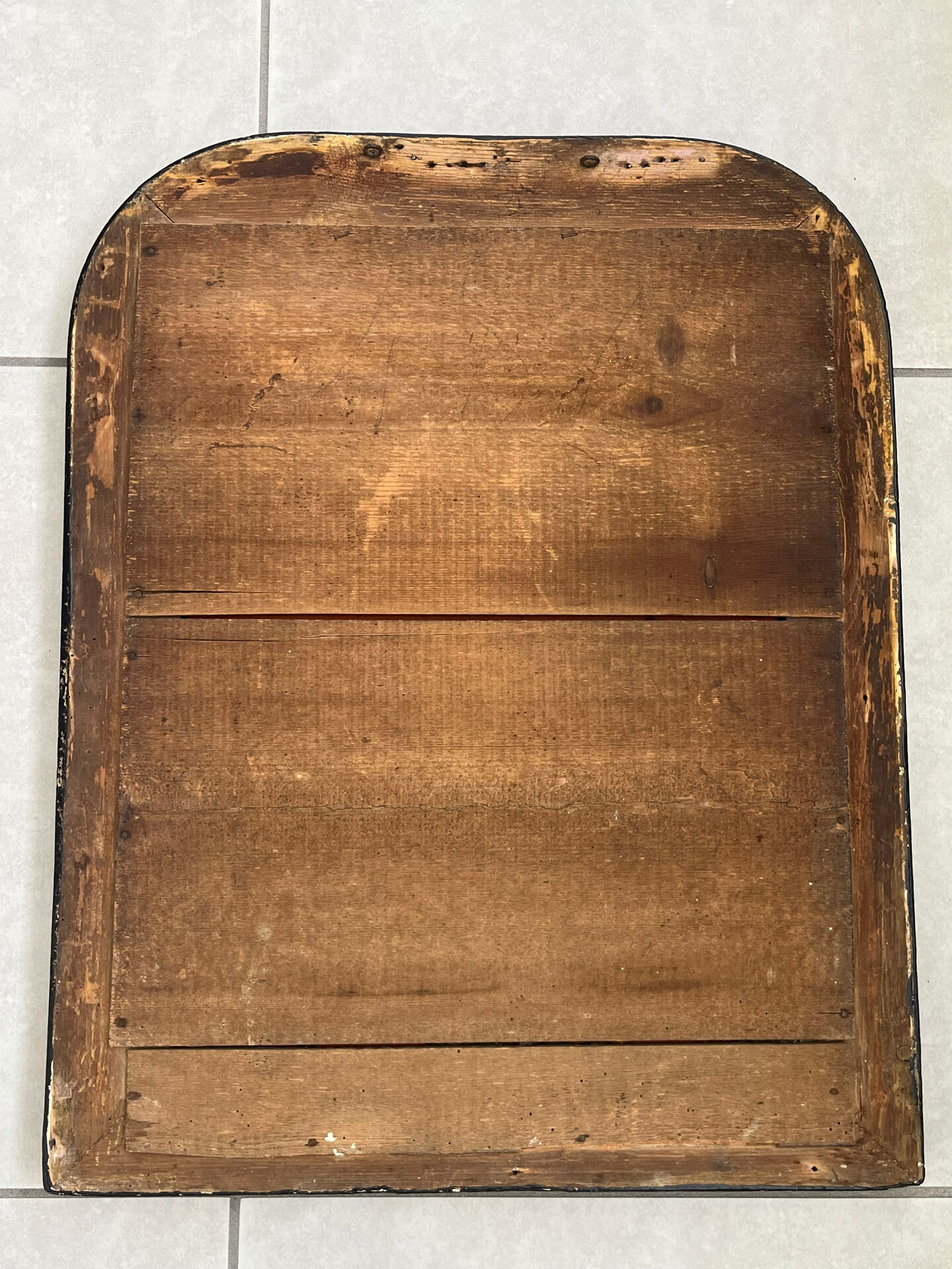 Louis Philippe mirror in black and gold