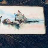 Table old fisherman's boats