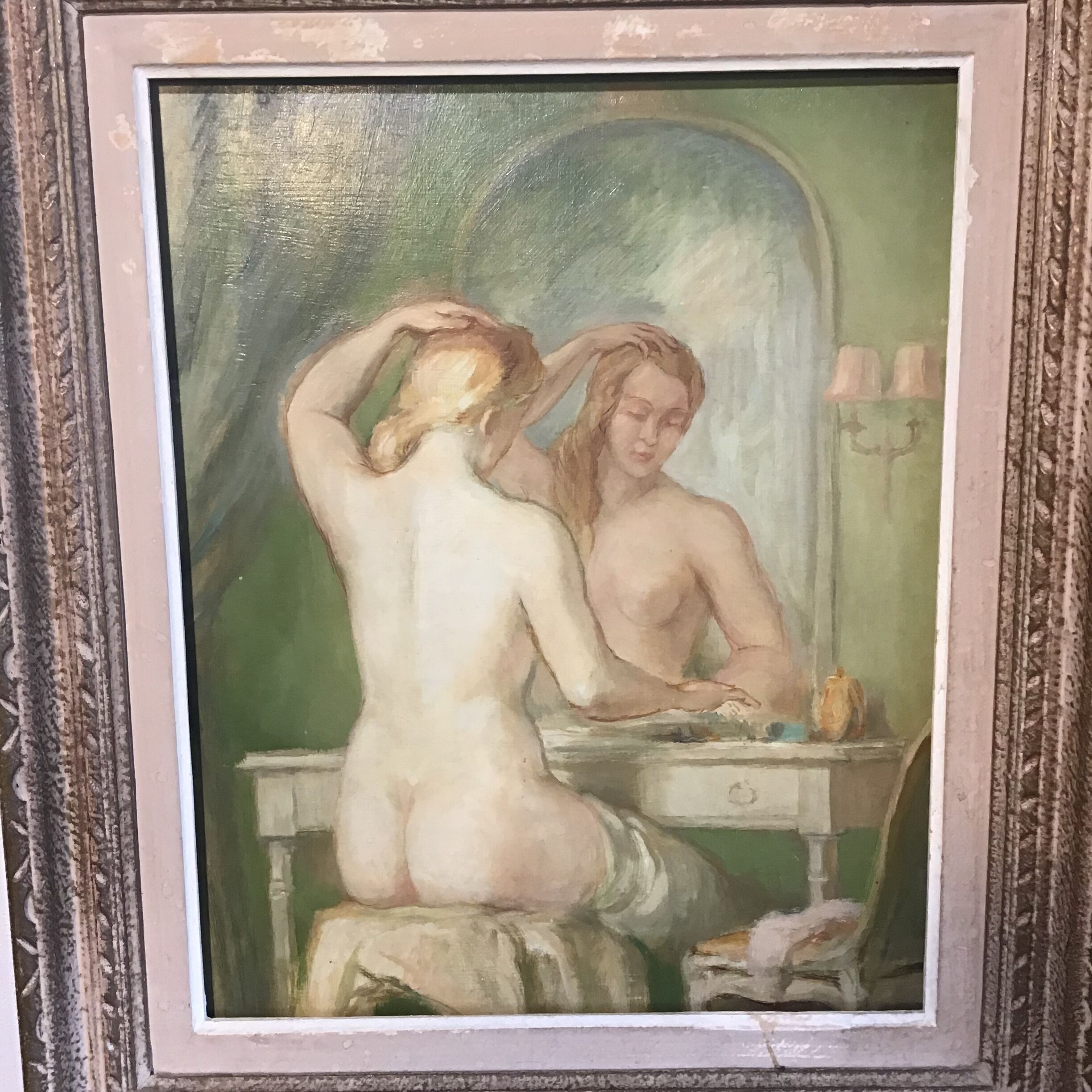 Female nude painting
