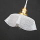 Hanging lamp draped in glass