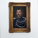 Portrait man 1930 in gold frame