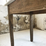 Oak and marble farm table