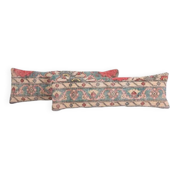 Lot de 2 housses de coussin turque vintage 30x91 cm
