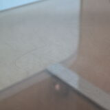 Vintage plexiglas coffee table by Michel Dumas