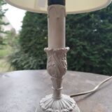 Lampe de chevet pied patiné