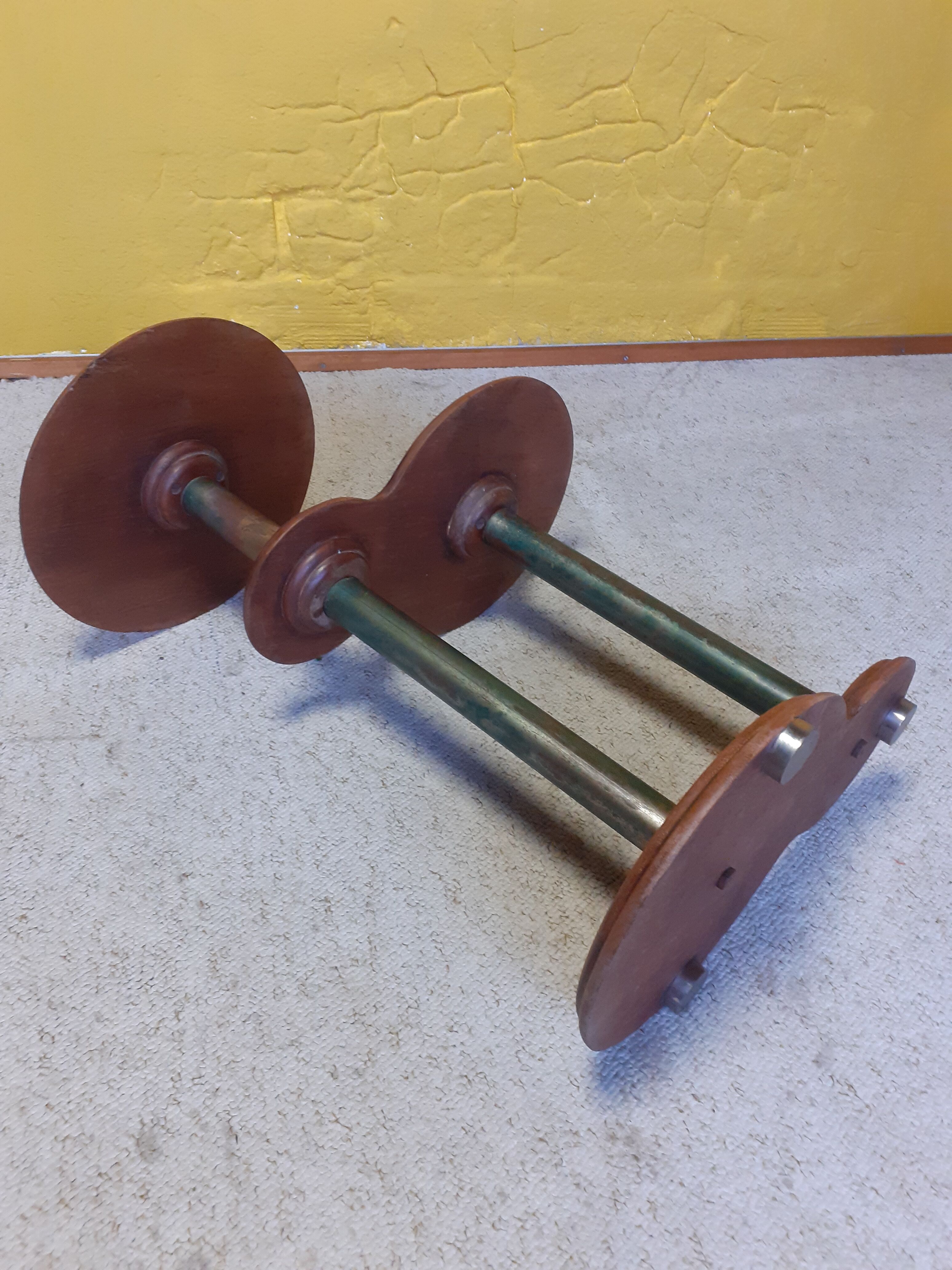 Shelf - old plant door, oak and metal