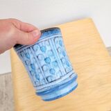 Danuta Le Hénaff blue ceramic planter