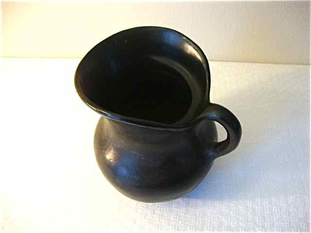 Black terracotta pitcher