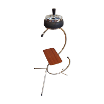 Ashtray pusher on foot with tablet / vintage 60s
