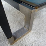 Coffee table metal smoked glasses
