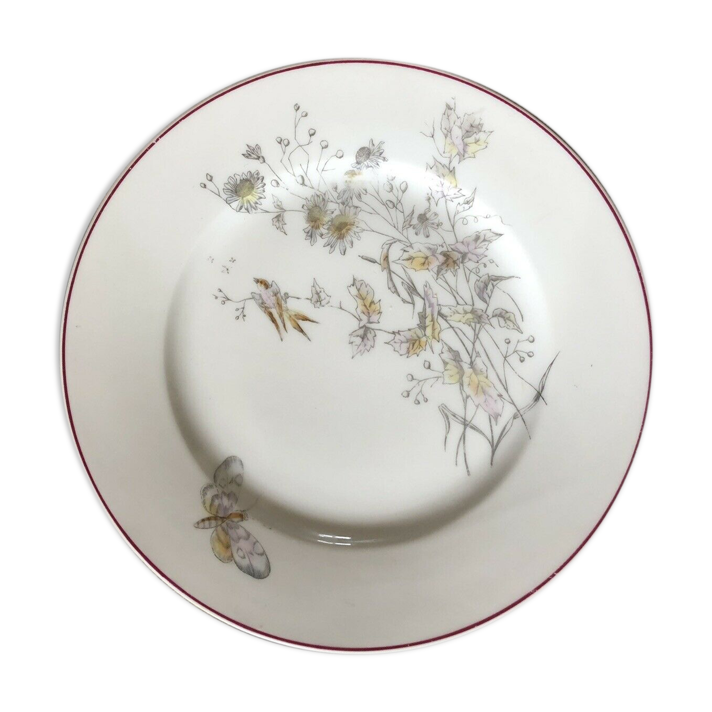 Lot de 17 assiettes Ernie et Fils en porcelaine médaille d’argent exposition universelle 1878