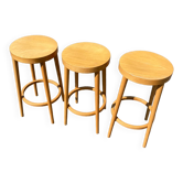 3 tabourets haut baumann
