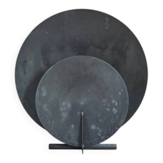 Table lamp, table lamp - oxidized, contemporary work