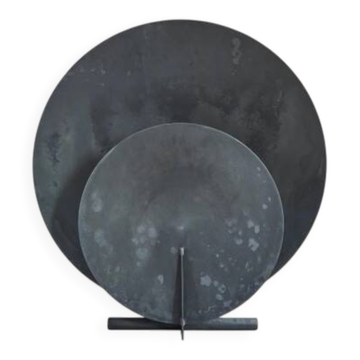 Table lamp, table lamp - oxidized, contemporary work