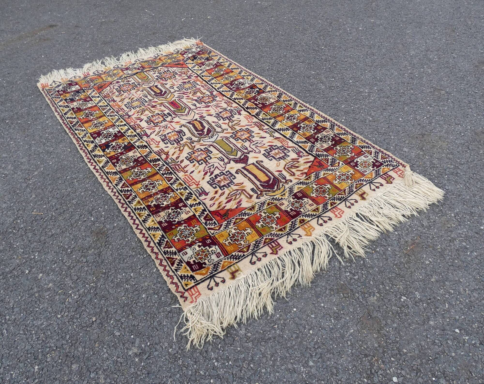 ancien tapis persan syrien 165x99cm