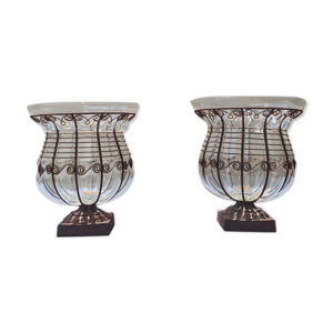 paire de vases lanternes