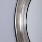 VINTAGE 1960S ROUND WALL MIRROR IN METAL BY GOFFREDO REGGIANI
