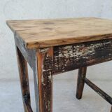 Patinated coffee farmhouse table
