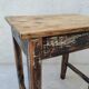 Table de ferme basse patinée