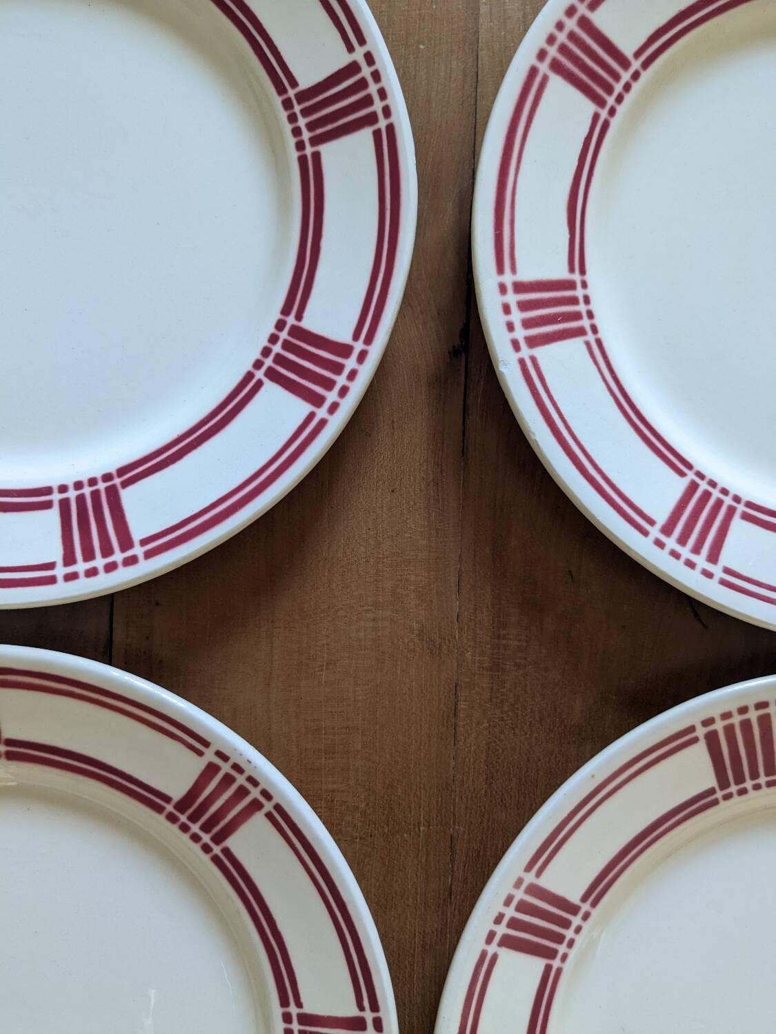 4 Badonviller dessert plates