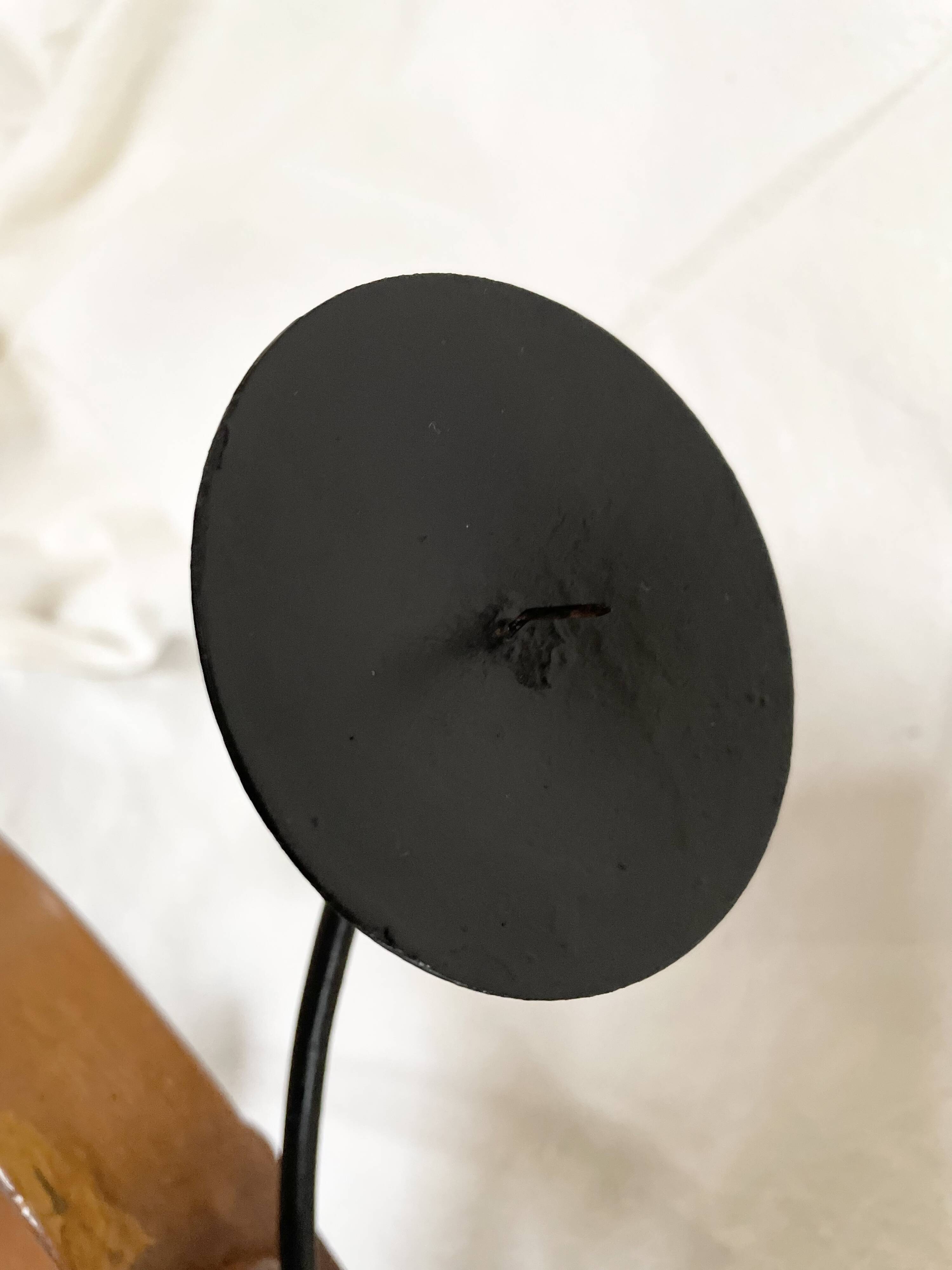 Danish teak candle holder