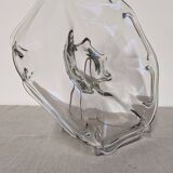 Fruit bowl or XXL pocket emptier in Murano glass, Italy circa 1970.