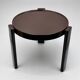 1970s Italian Space Age Table in Brown Plastic, Vintage Side or Coffee Tabl