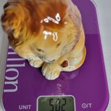 Lion in glazed ceramic, 70s