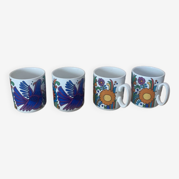 Mugs Set of 4,  Villeroy and Boch Acapulco, 1970s